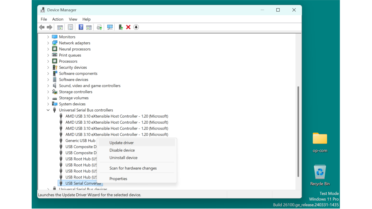 Screenshot: driver1