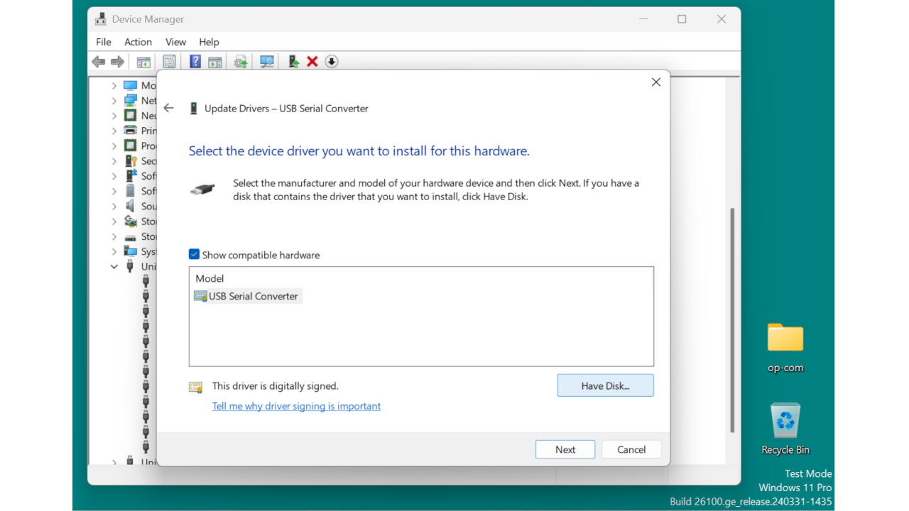 Screenshot: driver4